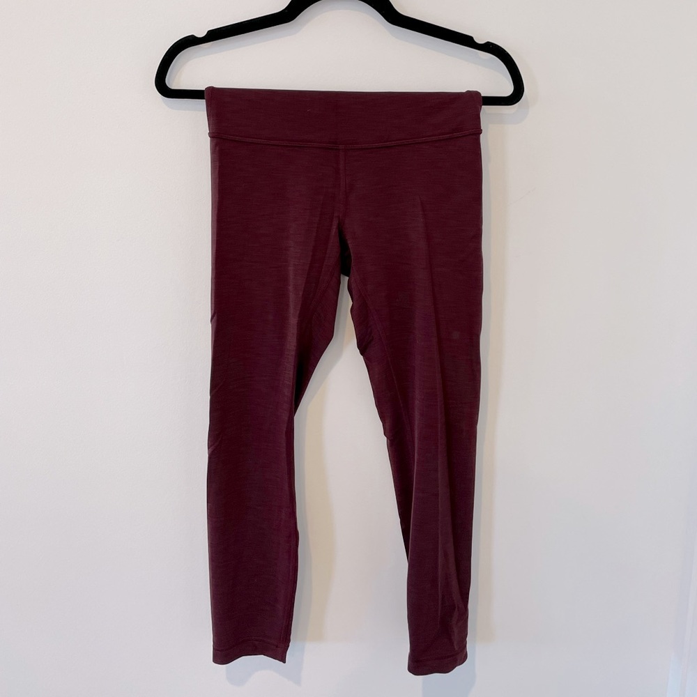 Lululemon Wunder Train HR Tight 25” Hthr Cassis 6